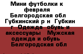 Мини-футболки к 23 февраля  - Белгородская обл., Губкинский р-н, Губкин г. Одежда, обувь и аксессуары » Мужская одежда и обувь   . Белгородская обл.